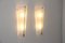 Mid-Century Modern Tall Brass & White Murano Glass Sconces, 1990s, Set of 2, Image 30