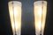 Mid-Century Modern Tall Brass & White Murano Glass Sconces, 1990s, Set of 2, Image 6