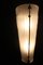 Mid-Century Modern Tall Brass & White Murano Glass Sconces, 1990s, Set of 2, Image 5