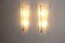 Mid-Century Modern Tall Brass & White Murano Glass Sconces, 1990s, Set of 2, Image 28