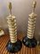Vintage Gold and Black Table Lamps by Stefano Toso, 1980s, Set of 2, Image 1