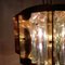 Space Age Brass and Crystal Iridescent Pendant Lamp, 1970s, Image 13