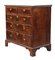 Antique Georgian Oyster Walnut and Fruitwood Chest of Drawers 1
