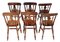 Antike viktorianische C1890 Esszimmerstühle aus Esche & Ulmenholz, 6er Set 4