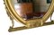 Large Antique C1900 Oval Gilt Overmantle Mirror 4