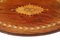 Antikes ovales C1915 Serviertablett aus Mahagoni mit Intarsien 2