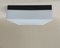 Black & White Minimalist Ceiling Lamp from Erco, 1960s 1