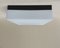 Black & White Minimalist Ceiling Lamp from Erco, 1960s, Image 1