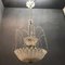 Lámpara de araña en cascada Art Déco de cristal de Murano de Ercole Barovier, años 50, Imagen 7