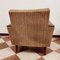 Wood and Fabric Lounge Chair, 1950s, Image 5