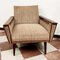 Wood and Fabric Lounge Chair, 1950s, Image 3