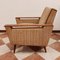 Wood and Fabric Lounge Chair, 1950s, Image 4