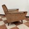 Wood and Fabric Lounge Chair, 1950s 10