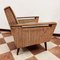 Wood and Fabric Lounge Chair, 1950s 7
