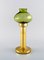 Oil Lamps in Brass and Green Art Glass by Hans-Agne Jakobsson for A / B Markaryd, 1960s, Set of 2, Image 2