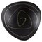 Swedish Bowl in Black Glazed Ceramic with Abstract Motif, 1950s, Image 1