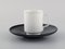 Porcelain Noire Mocha Cups with Saucers by Tapio Wirkkala for Rosenthal, Set of 8, Image 2