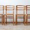 Mid-Century French Modernist Dining Chairs by Pierre Cruège, 1950s, Set of 6 8