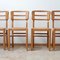 Mid-Century French Modernist Dining Chairs by Pierre Cruège, 1950s, Set of 6, Image 8