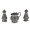 19th-Century Indian Cutch Solid Silver Condiment Set from Oomersi Mawji, Set of 3 1
