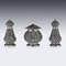 19th-Century Indian Cutch Solid Silver Condiment Set from Oomersi Mawji, Set of 3, Image 18