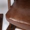 20th-Century Edwardian Mahogany & Leather Cinema Chairs, Set of 2 13