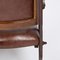 20th-Century Edwardian Mahogany & Leather Cinema Chairs, Set of 2 4