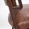 20th-Century Edwardian Mahogany & Leather Cinema Chairs, Set of 2 2