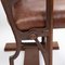 20th-Century Edwardian Mahogany & Leather Cinema Chairs, Set of 2 3