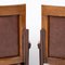 20th-Century Edwardian Mahogany & Leather Cinema Chairs, Set of 2 7