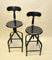 Adjustable Metal High Stools from Nicolle, 1960s, Set of 2 2