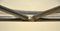 Altalena girevole in acciaio tubolare con sedute in pelle nera, Italia, anni '50, Immagine 7