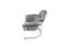 Leather Lounge Chair With Tubular Chrome Frame, 1980s, Image 5