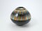 Hand Painted Black Glass Vase from VEB Kunstglas Arnstadt, 1960s 1