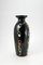 Hand Painted Black Glass Vase from VEB Kunstglas Arnstadt, 1960s 4