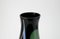 Vase Peint à la Main en Verre Noir de VEB Kunstglas Arnstadt, 1960s 7