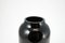 Hand Painted Black Glass Vase from VEB Kunstglas Arnstadt, 1960s 7