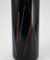 Hand Painted Black Glass Vase from VEB Kunstglas Arnstadt, 1960s 6