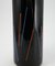 Hand Painted Black Glass Vase from VEB Kunstglas Arnstadt, 1960s, Image 6