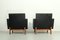 Black Leather Living Room Set by Karl-Erik Ekselius, 1962, Set of 3, Image 14