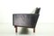 Black Leather Living Room Set by Karl-Erik Ekselius, 1962, Set of 3 21