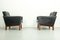 Black Leather Living Room Set by Karl-Erik Ekselius, 1962, Set of 3, Image 26