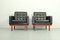 Black Leather Living Room Set by Karl-Erik Ekselius, 1962, Set of 3, Image 7