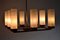 Mid-Century Modern Deckenlampe aus Messing, Teak & Glas von Kaiser Idell / Kaiser Leuchten 10