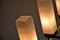 Mid-Century Modern Deckenlampe aus Messing, Teak & Glas von Kaiser Idell / Kaiser Leuchten 4