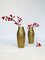 German Art Nouveau Wrought & Hammered Brass Vases from WMF, 1920s, Set of 2 7