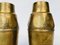 German Art Nouveau Wrought & Hammered Brass Vases from WMF, 1920s, Set of 2 3