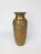 German Art Nouveau Wrought & Hammered Brass Vase from WMF, 1920s 4