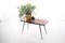 Rosewood Plant Table or Side Table With Black Metal Legs, Image 6