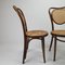 Mid-Century Esszimmerstühle aus Bugholz & Schilfrohr von Michael Thonet für ZPM Radomsko, 1960er, 4er Set 5